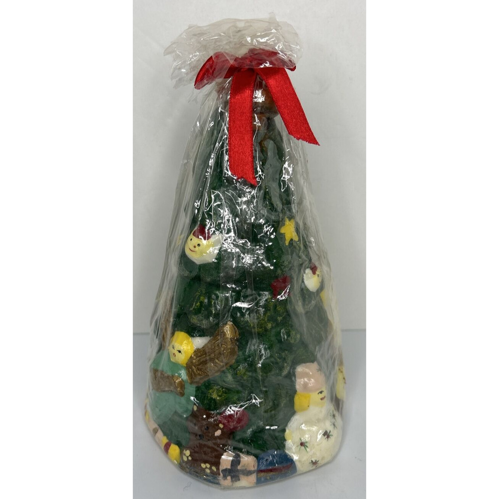 Vintage Christmas Tree Decorative Candle New in Packaging 6.5" SKU H224